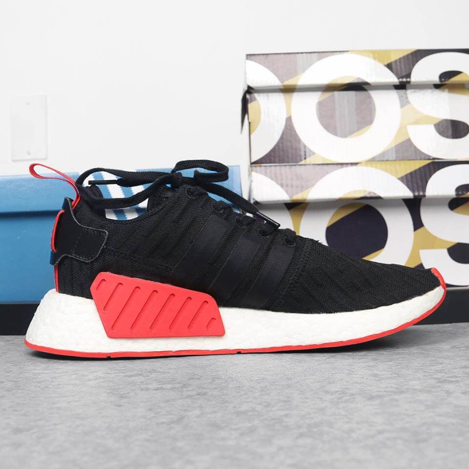  NMD R2  black red 