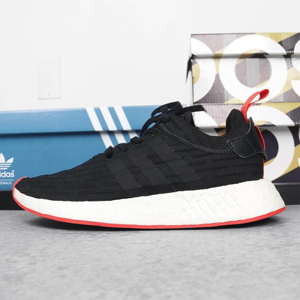  NMD R2  black red 