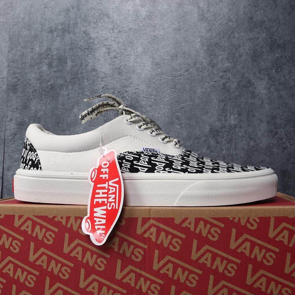  Giày vans fear of god white 1:1 