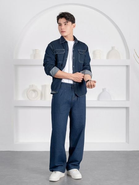  Quần jean wideleg blue Gamida 50 