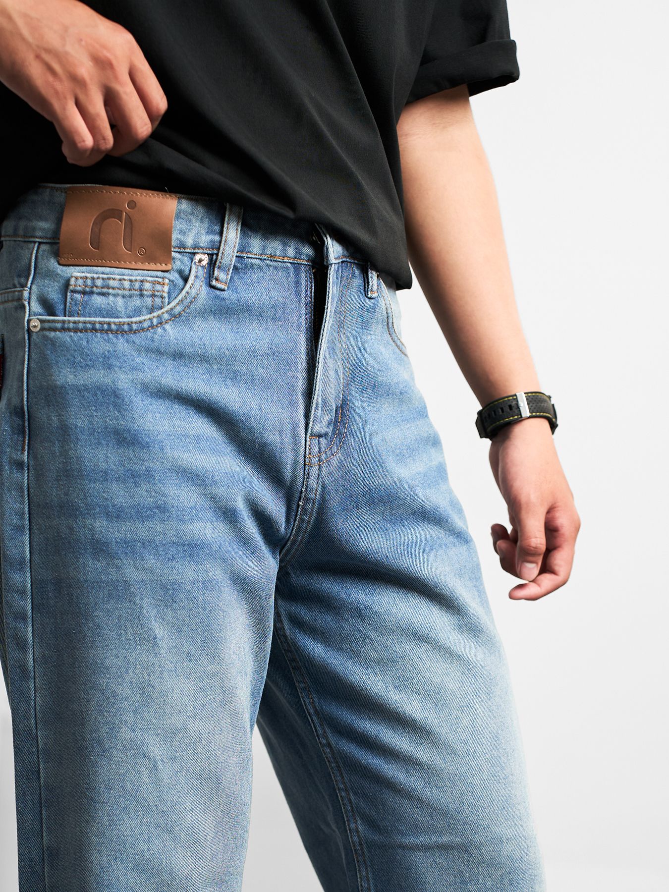  Quần jean ống rộng nigo midblue 61 