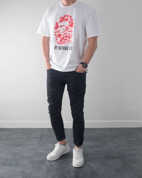  Áo trắng @pe head hồng 