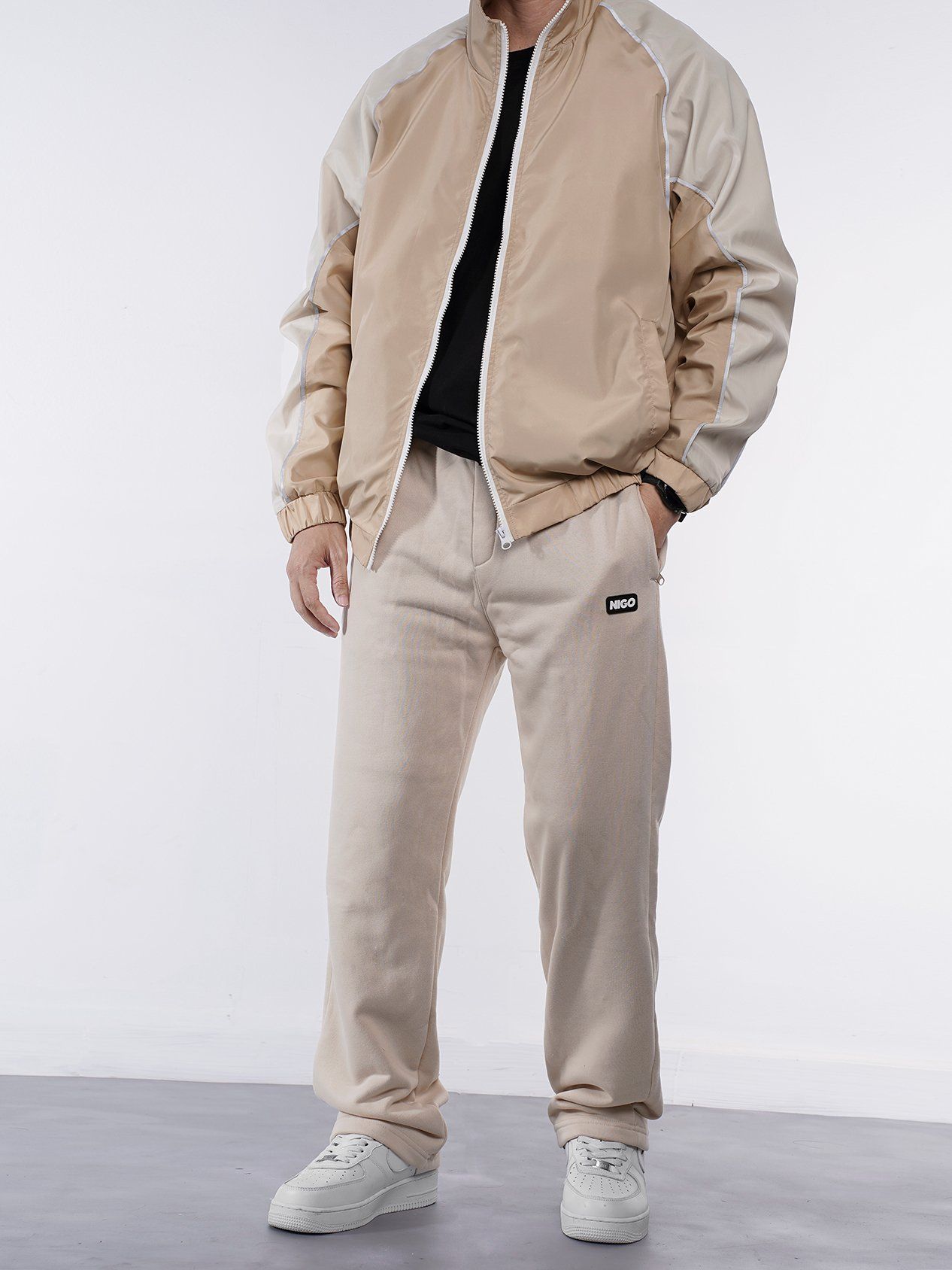  Quần sweatpant thun beige 06 