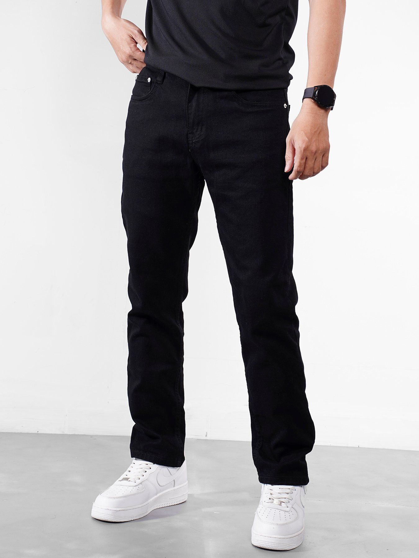  Quần jean regular black 27 