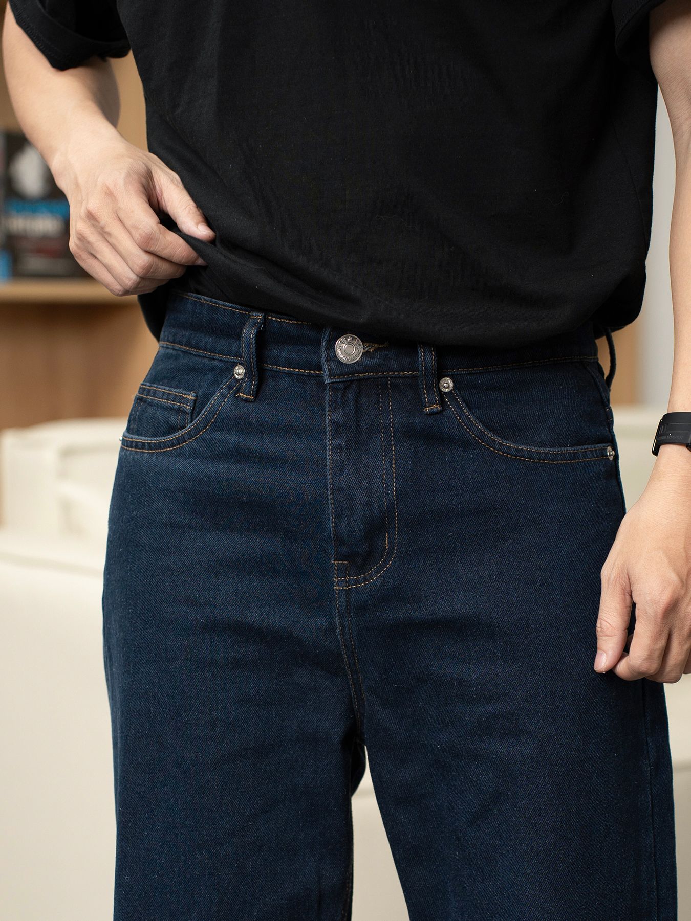  Quần jean straight wide leg 42 
