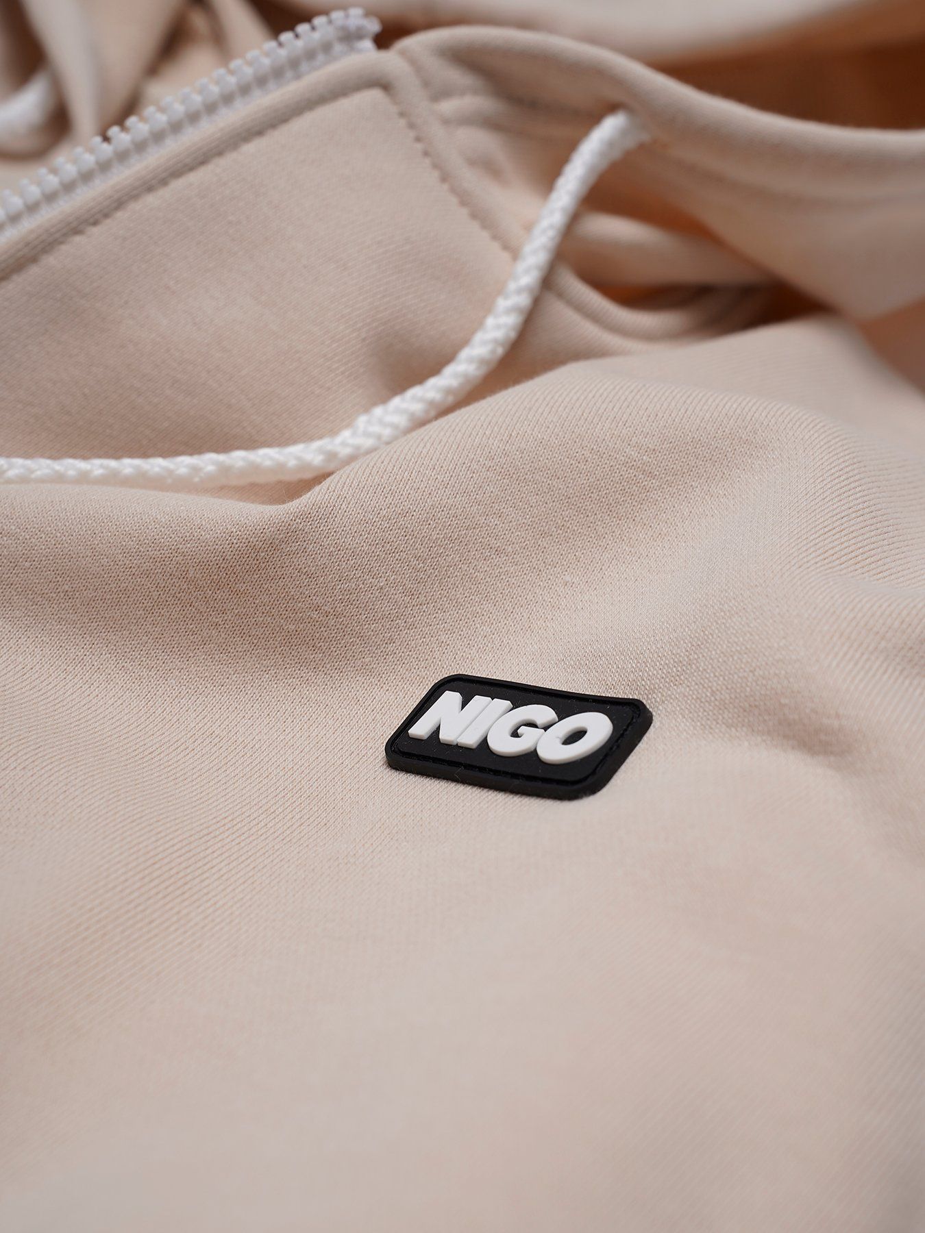  Áo khoác hoodie 2zip begie Nigo 