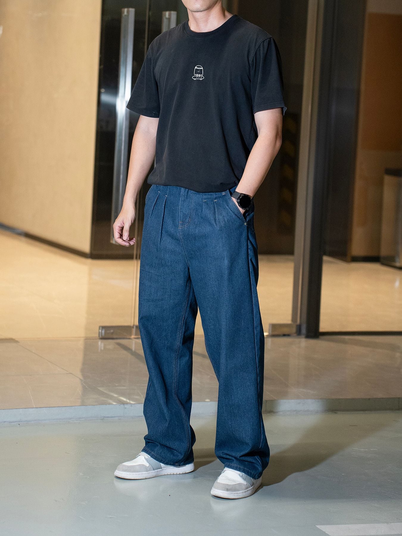  Quần jean wideleg blue Gamida 50 