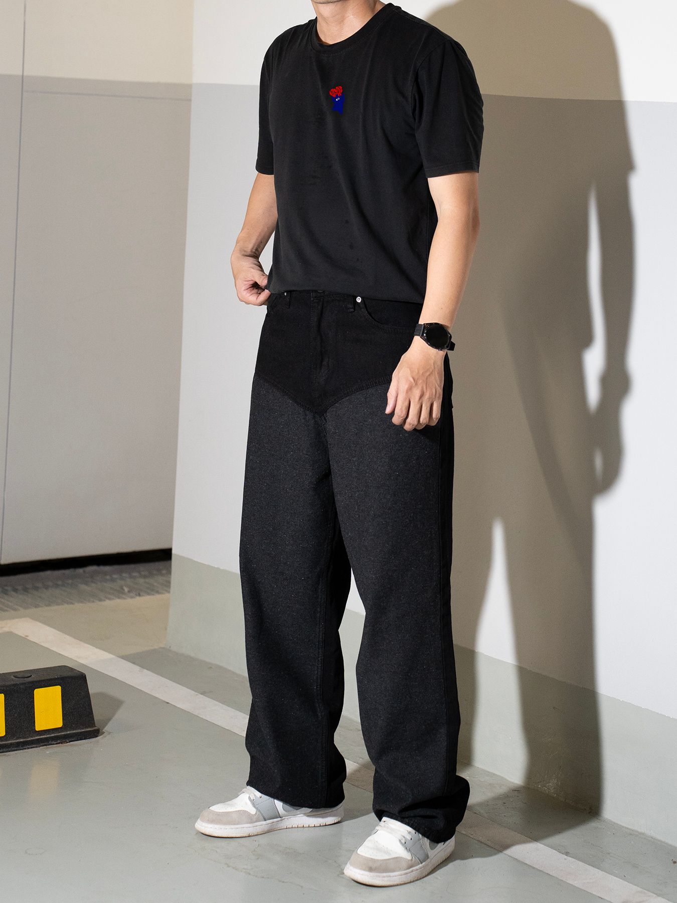  Quần jean chap wideleg black Gamida 51 