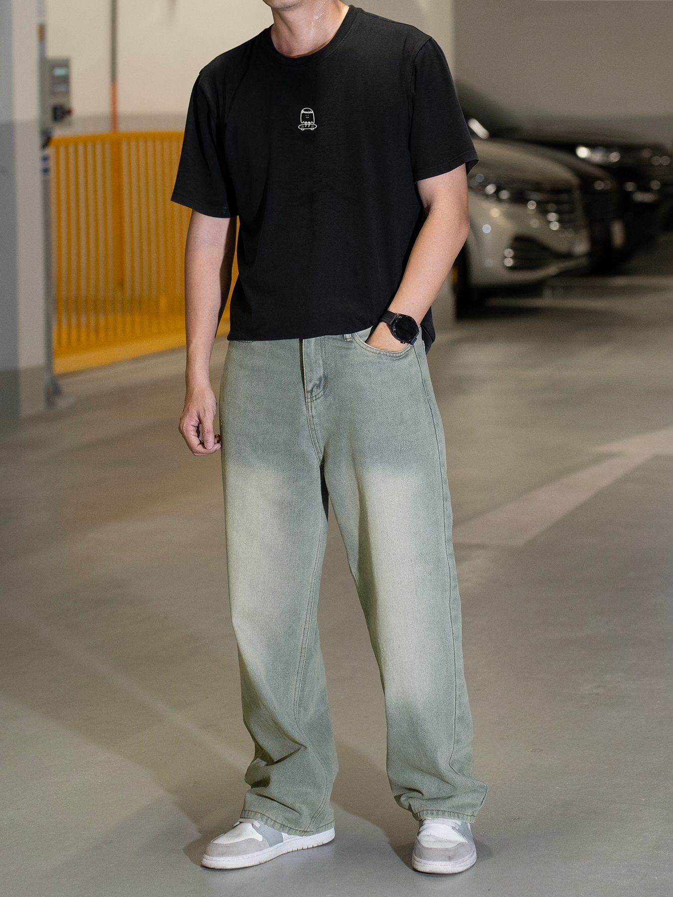  Quần jean wideleg moss Gamida 52 