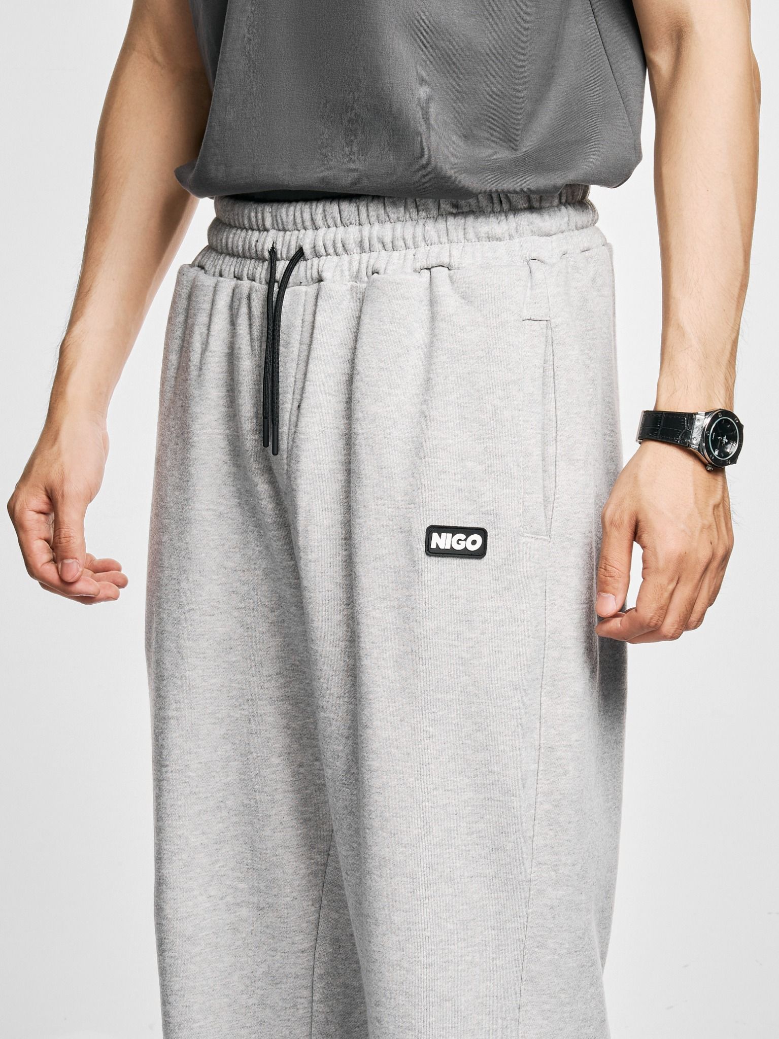  Quần sweatpant thun grey 05 