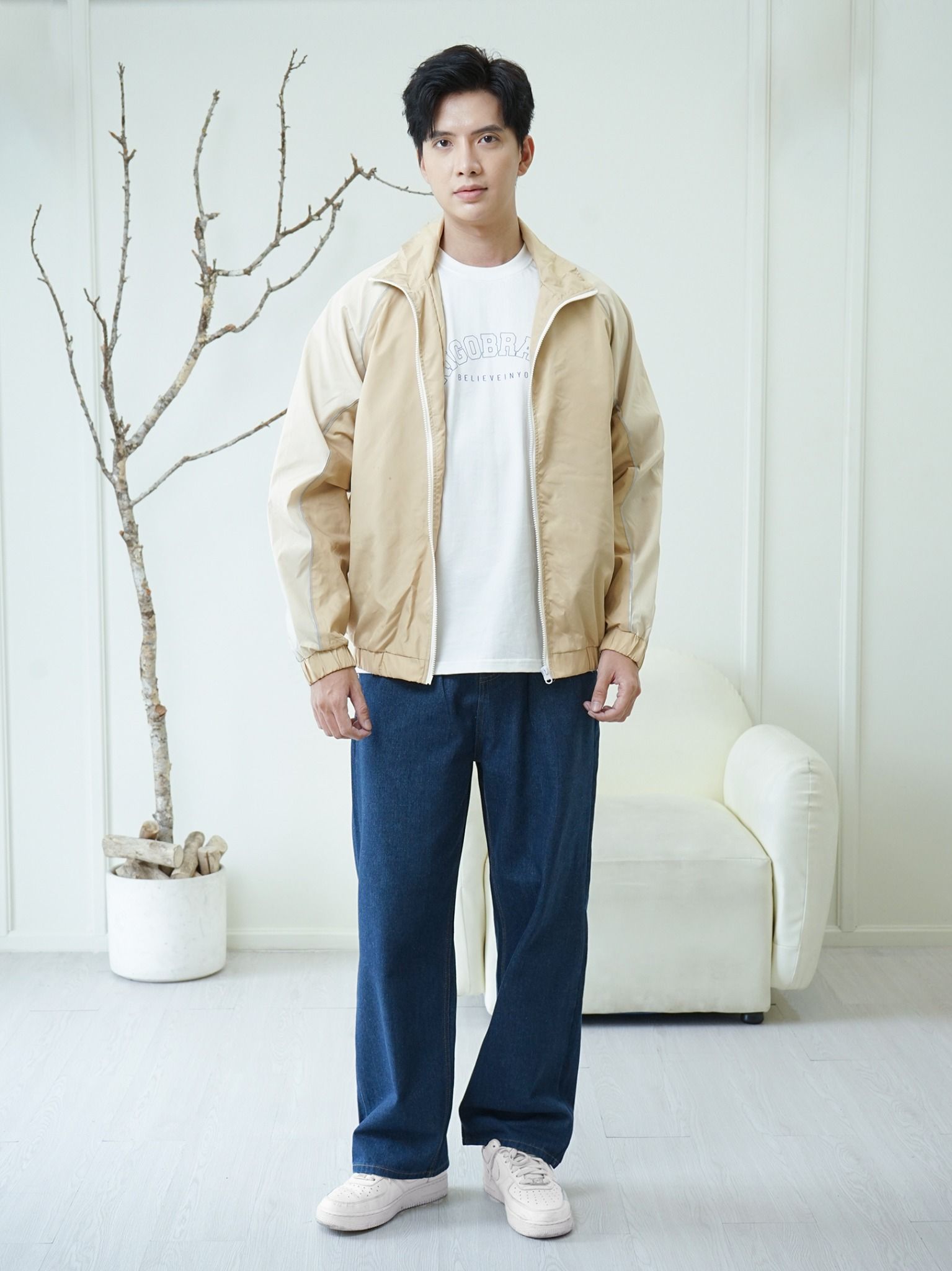  Áo khoác brown track jacket 