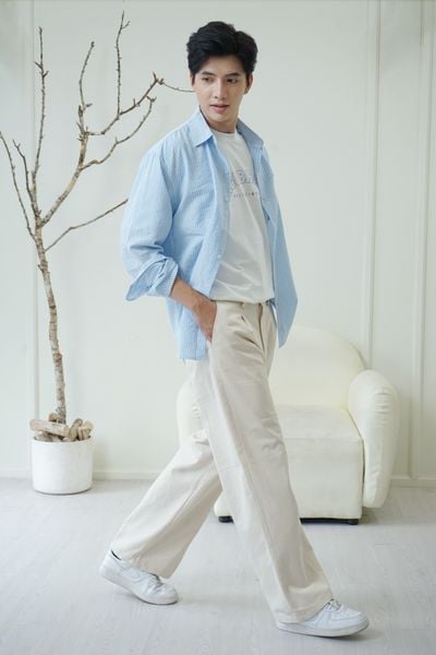  Sơ mi striped blue 01 