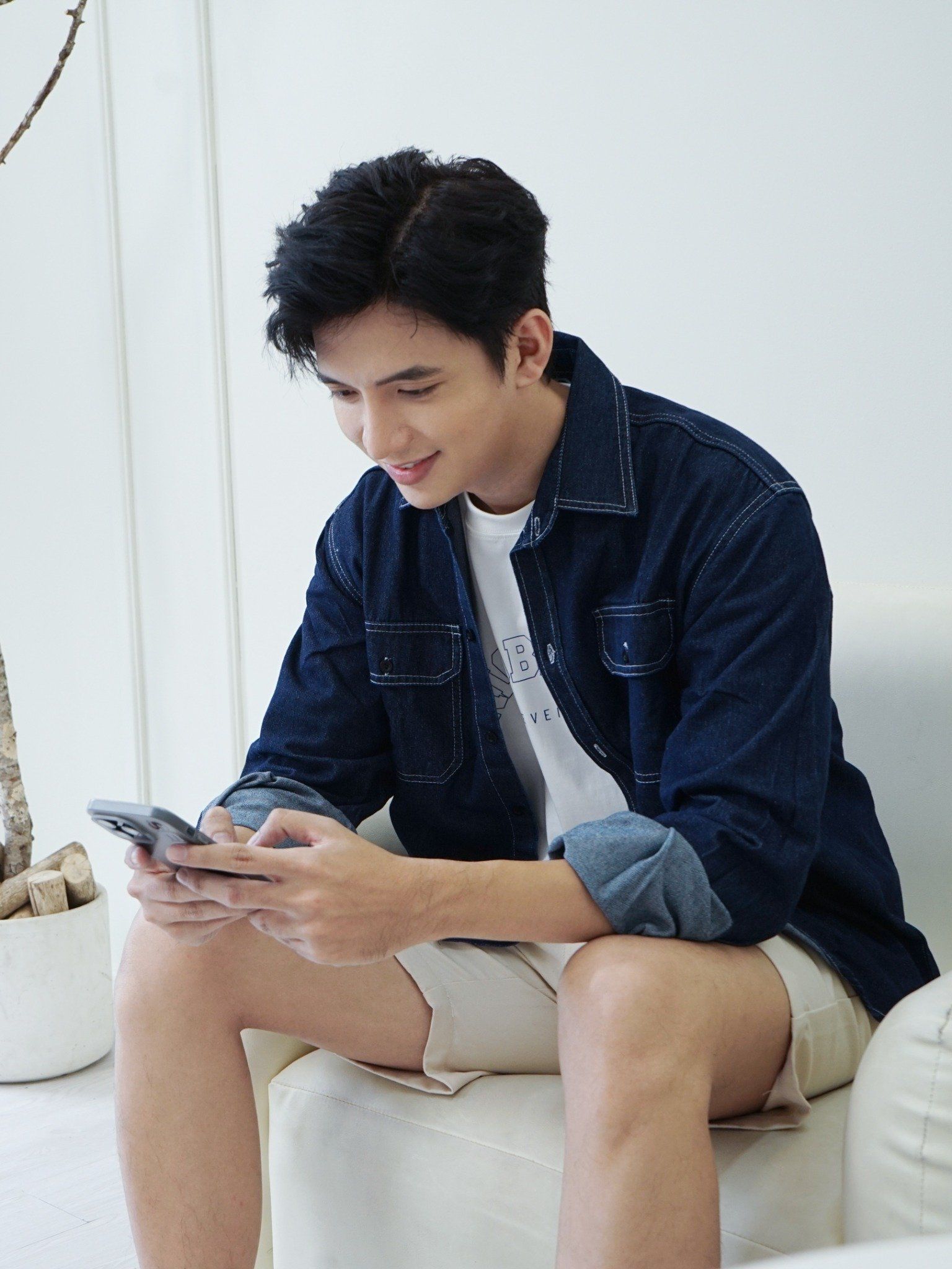  Sơ mi denim darkblue 