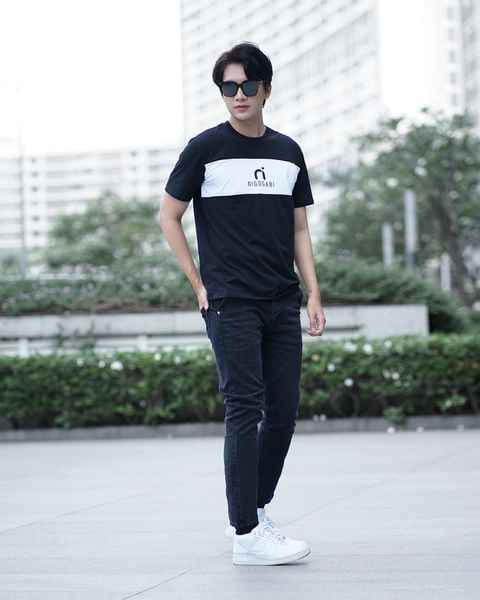  Áo thun Regular fit Garbi Blac 08 