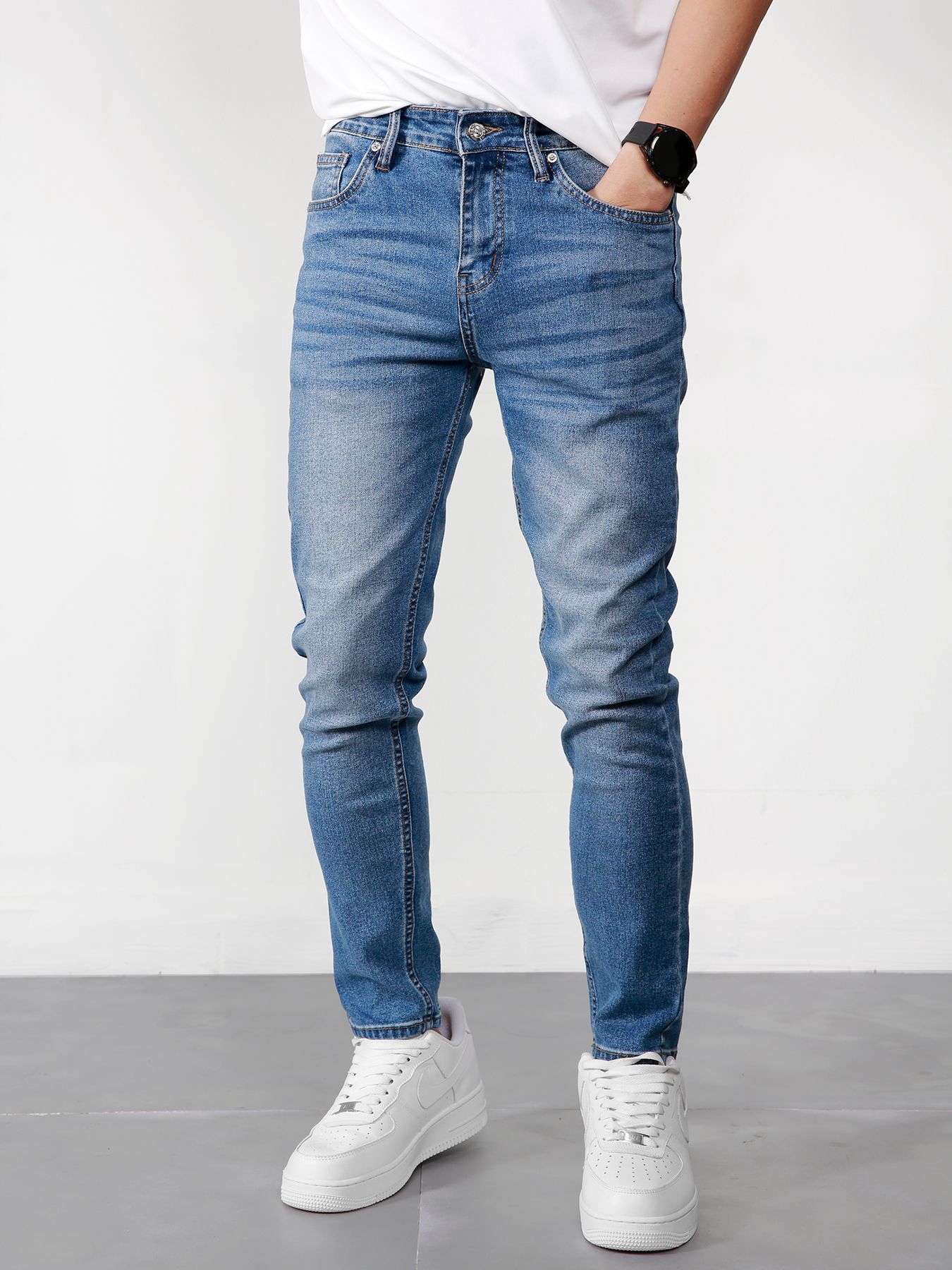  Quần jean tapered midcolor 09 