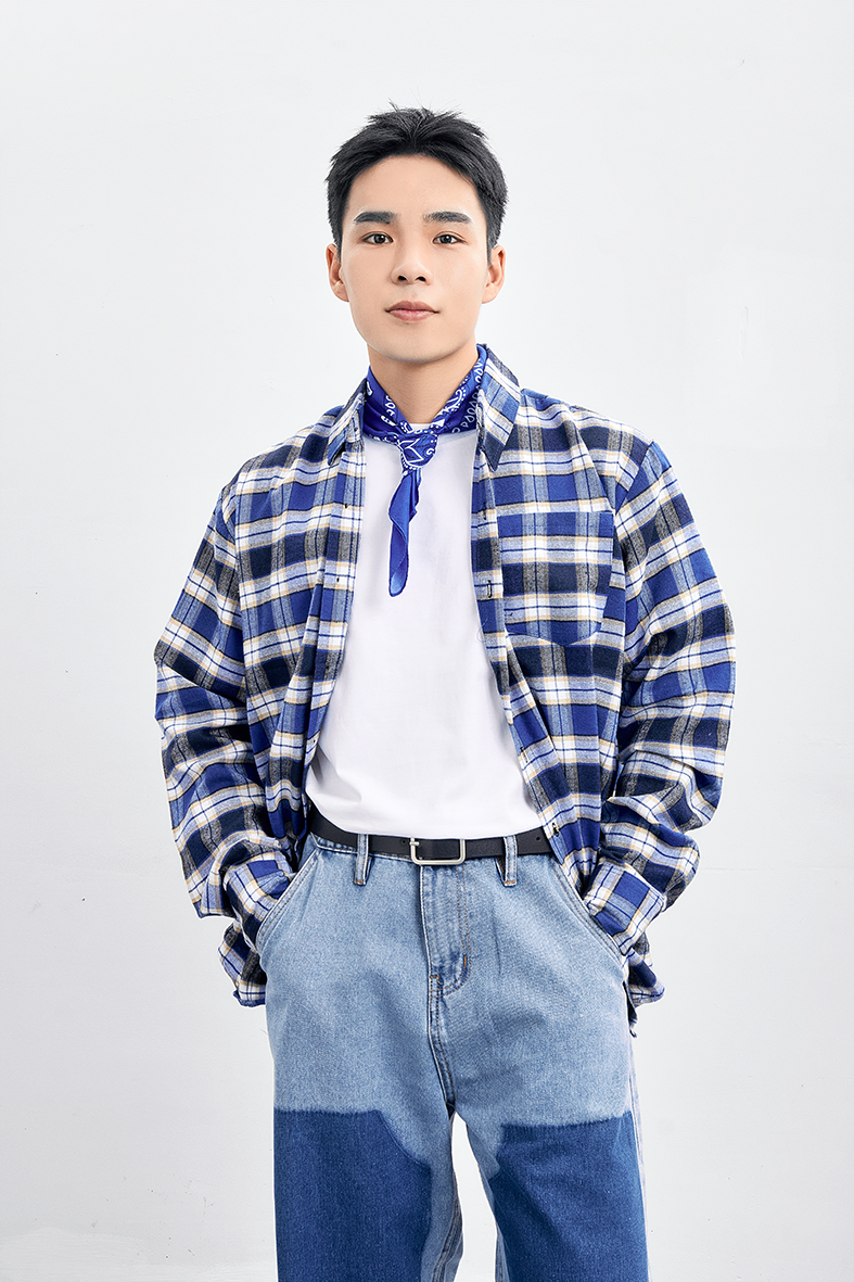  Sơ mi flannel blue 