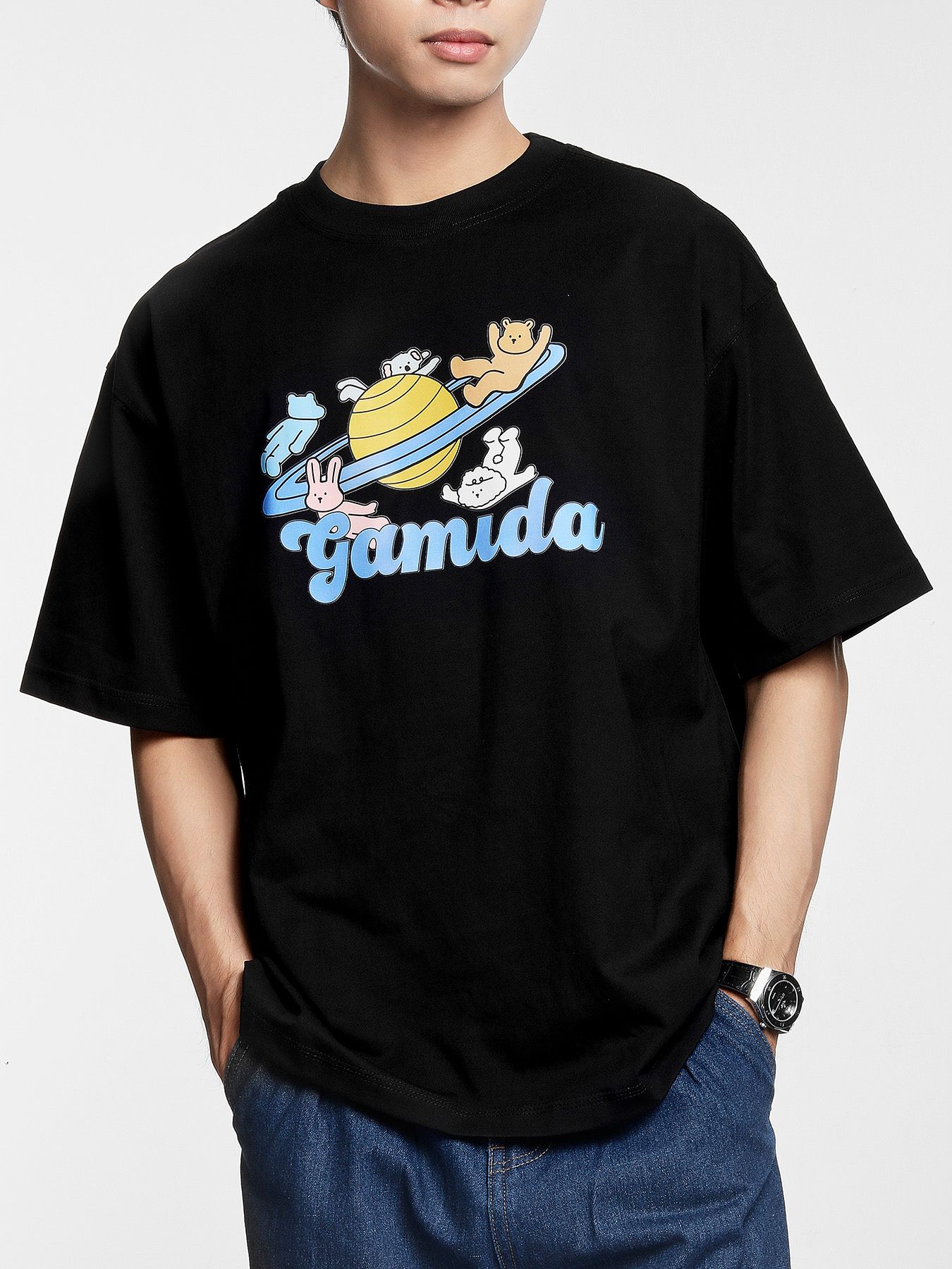  Áo thun over Gamida toy Saturn 