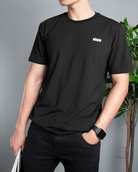  Áo thun basic lov nig black 