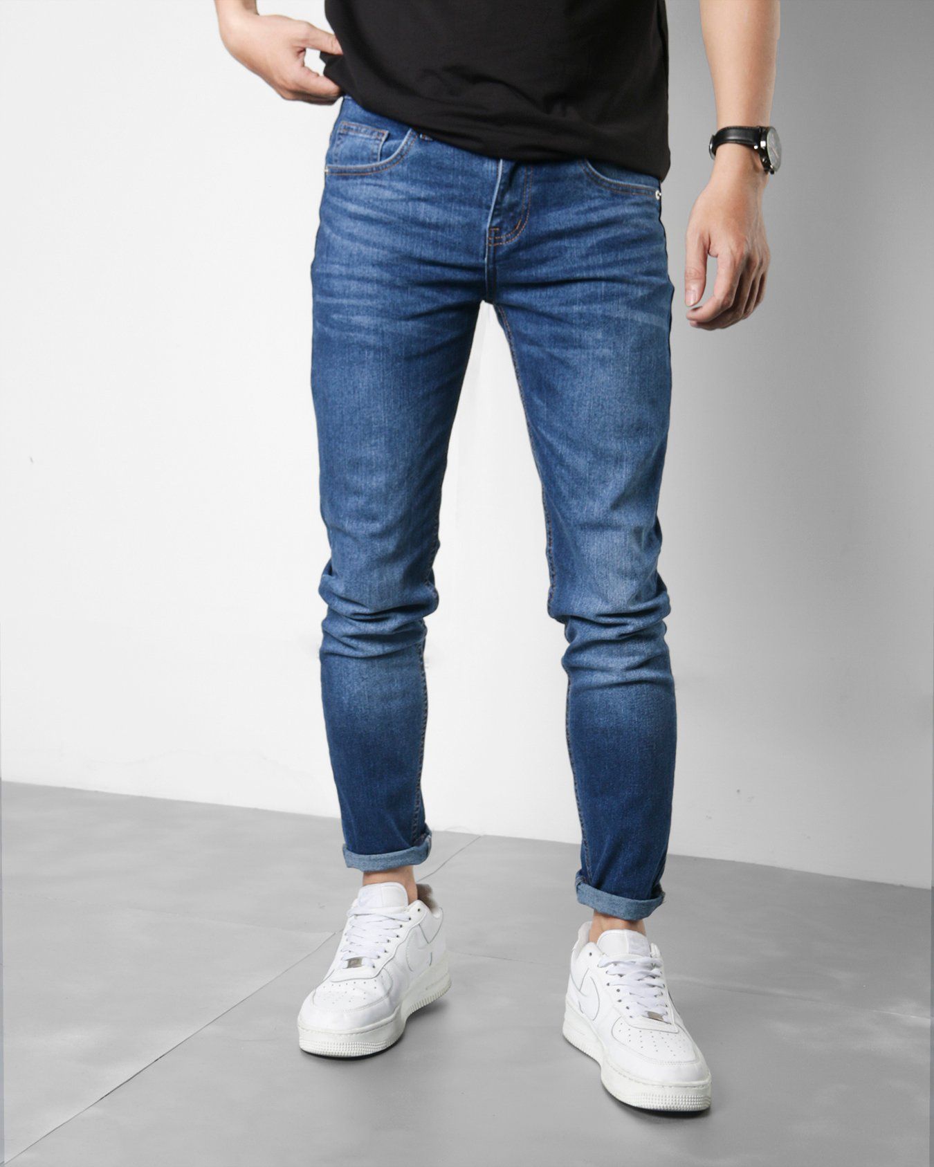  Quần jean basic skinny blue 85 