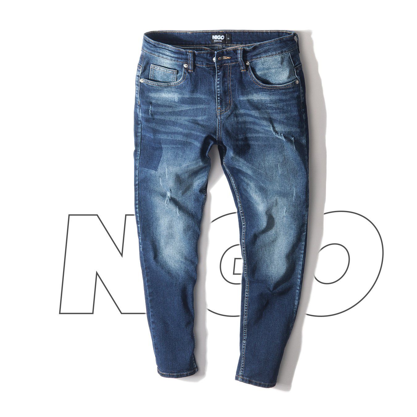  Quần jean darkblue wash 98 