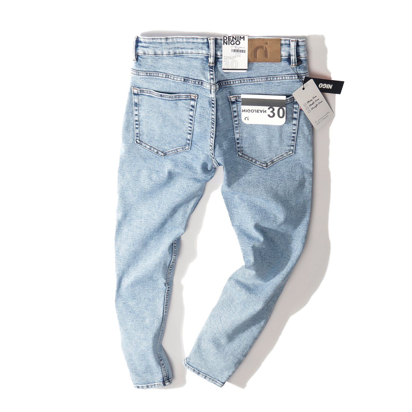  Quần jean basic tape lighblue 05 