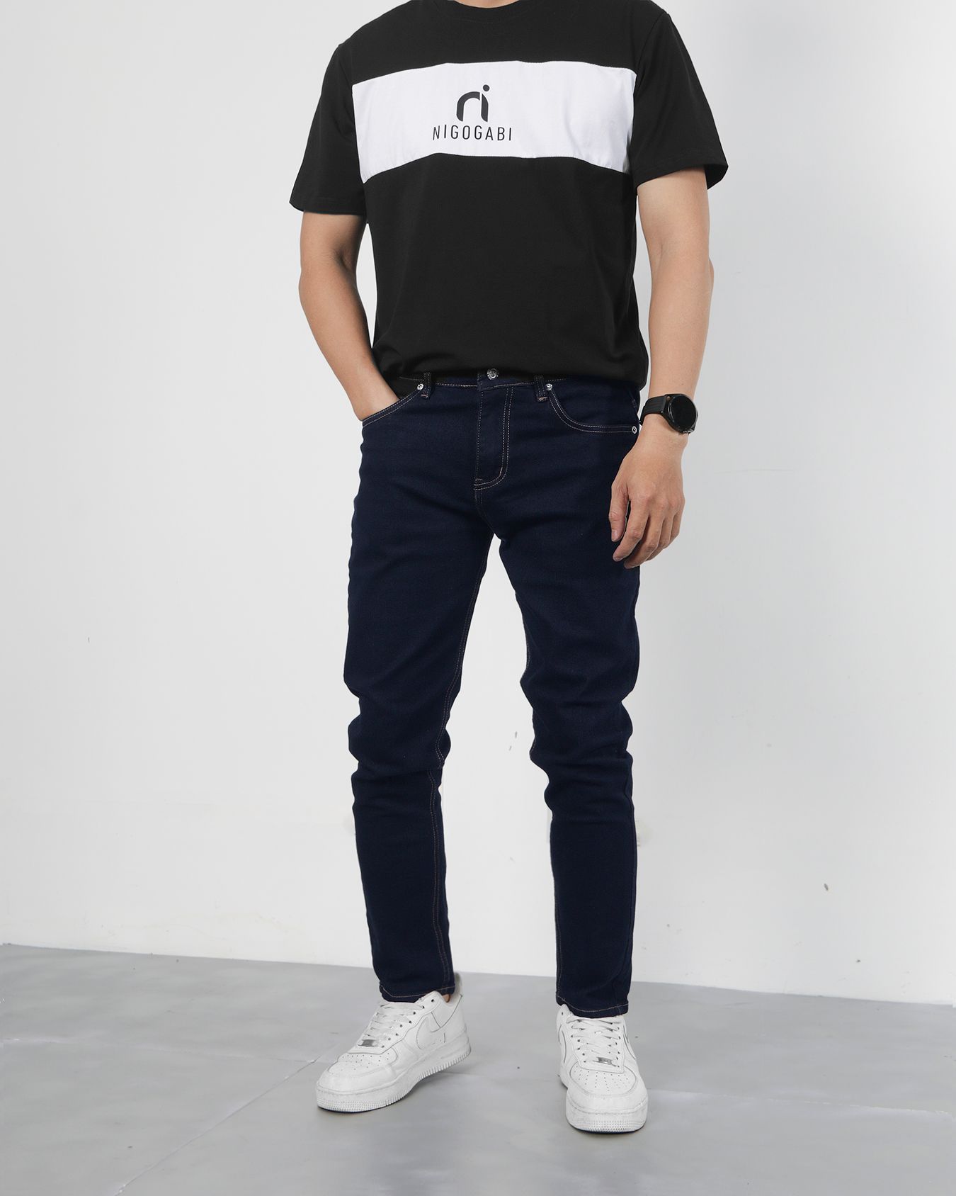  Quần jean navi skinny tapered 06 