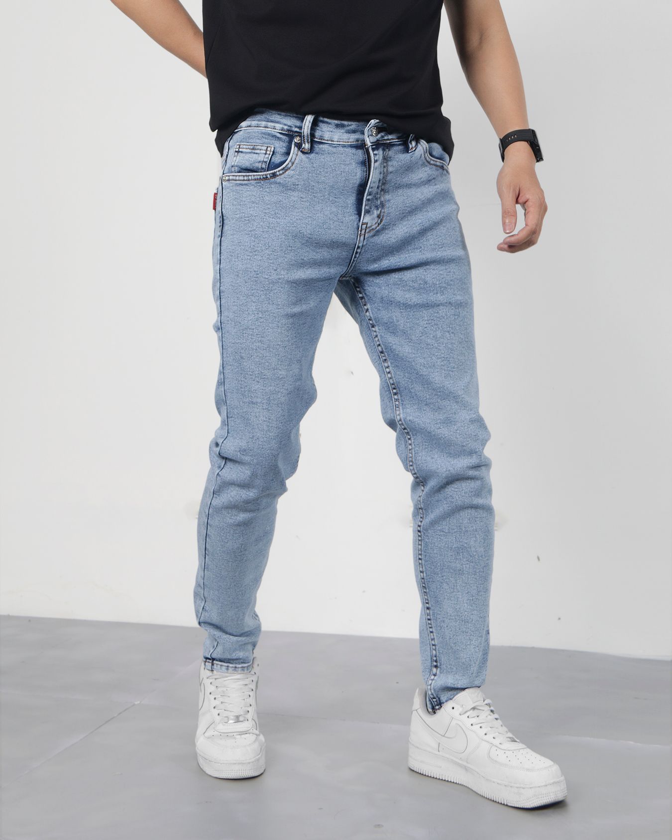  Quần jean basic tape lighblue 05 