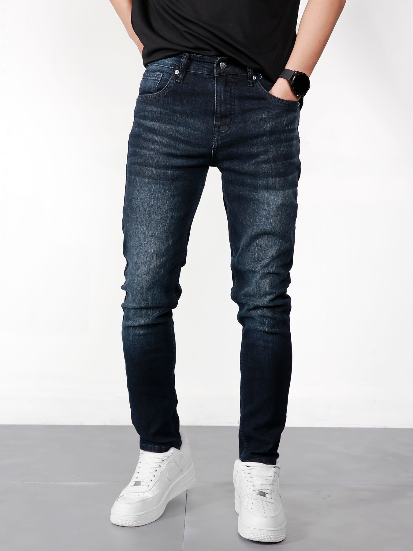  Quần Jean basic darkblue 10 