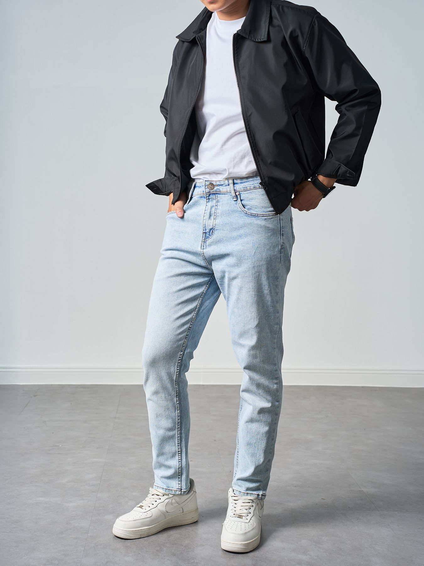 Quần jean basic light tapered 08 