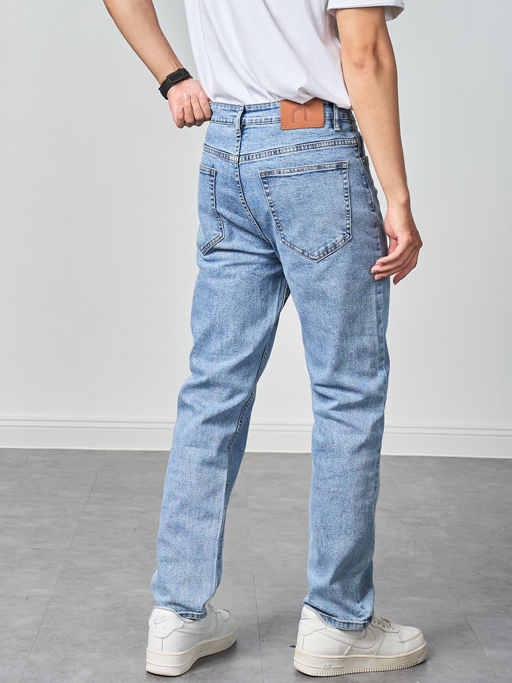  Quần jean regular fit Midblue 21 