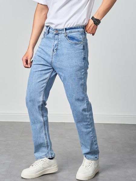  Quần jean regular fit Midblue 21 