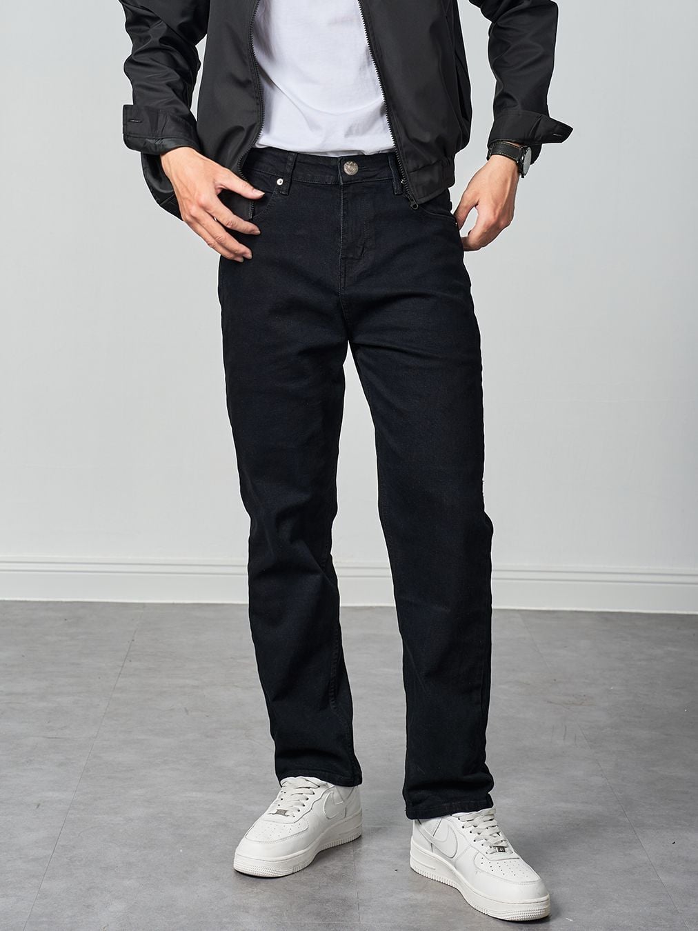  Quần jean regular black 27 