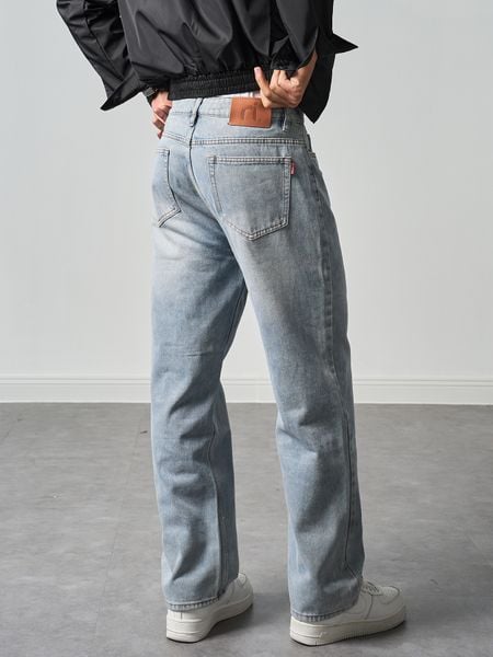  Quần jean straight grey mos 36 