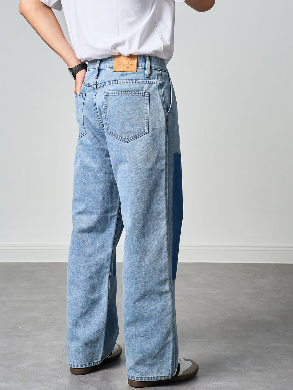  Quần jean wideleg Light blue Gamida 53 