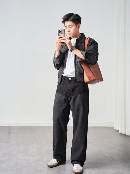  Quần jean chap wideleg black Gamida 51 