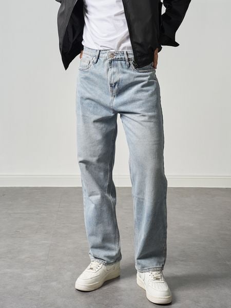  Quần jean straight grey mos 36 