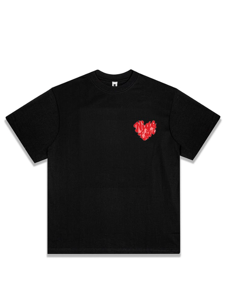  Áo thun over more love đen 