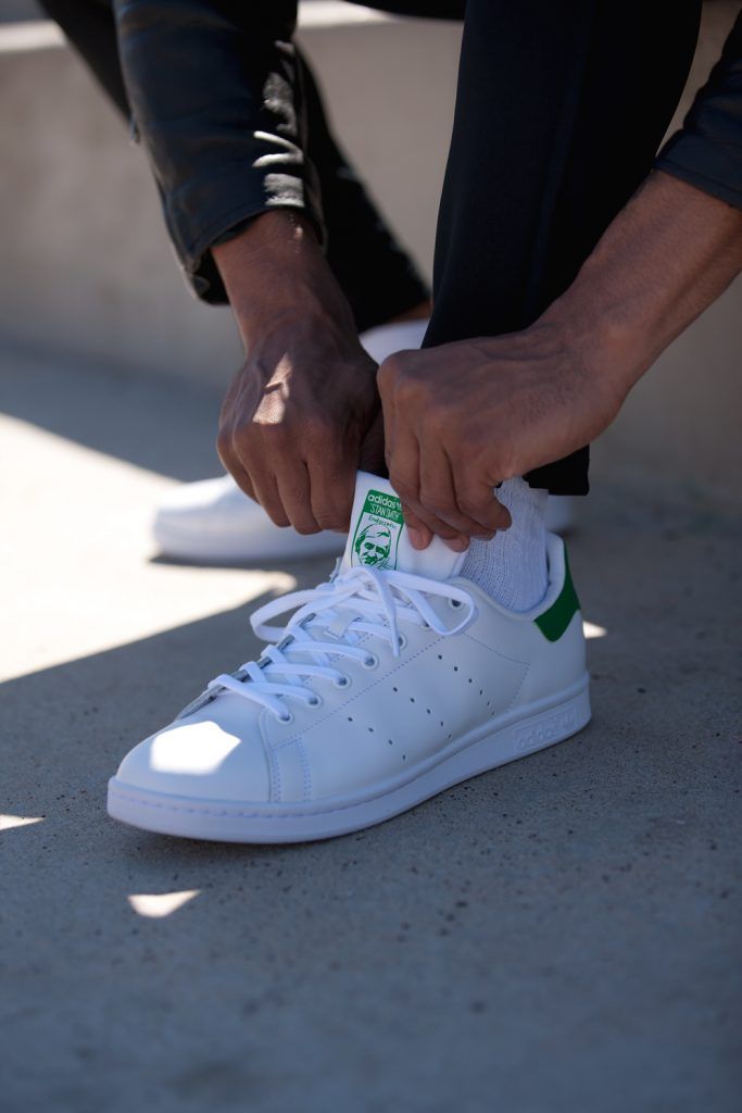  Giày Stansmith trắng xanh rep 