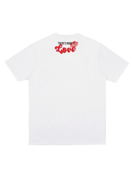  Áo thun over more love trắng 