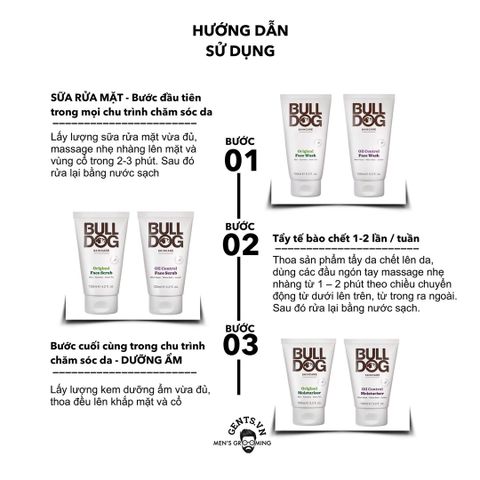  Sữa rửa mặt cho nam Bulldog Skincare Original Face Wash 150ml 