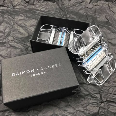  Hộp 4 lưỡi dao cạo râu Daimon Barber 5 lưỡi kép Precision Razor Blades 