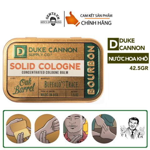  Bourbon | Nước hoa khô Duke Cannon Solid Cologne 1.5oz 