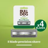  Dao cạo râu 5 lưỡi Bulldog Skincare Glass Razor có tay cầm thủy tinh siêu bền, chống bám bẩn 