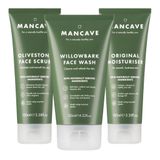  Bộ sữa rửa mặt, tẩy tế bào chết và kem dưỡng ẩm da cho nam ManCave Original SkinCare Set - Sạch sâu, ngừa mụn, giảm bã nhờn cho nam. 