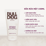  Sữa rửa mặt cho da dầu mụn nam Bulldog Skincare Oil Control Face Wash 150ml 