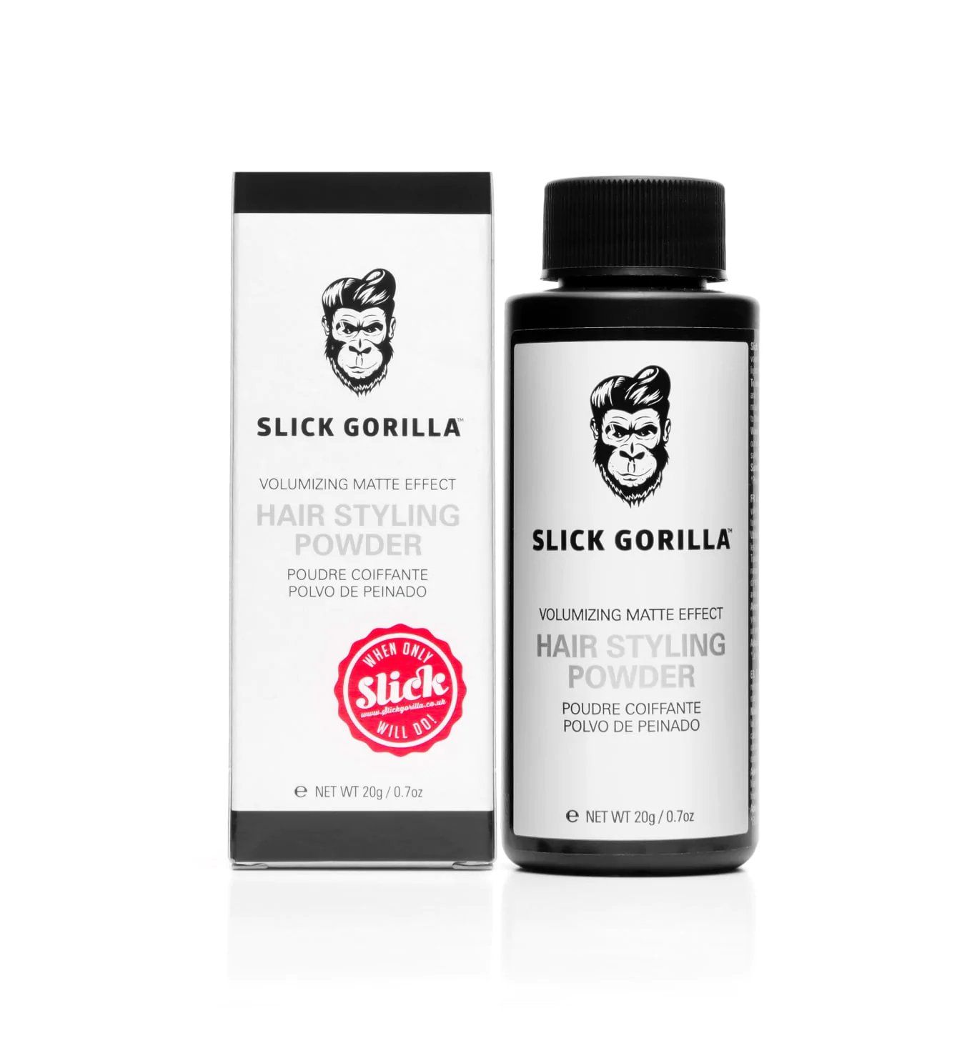 Bột rắc tạo kiểu, bột tạo phồng tóc Slick Gorilla Hair Styling Powders – | Mỹ phẩm dành cho phái mạnh Bột rắc tạo kiểu, bột tạo phồng tóc Slick Gorilla Hair Styling Powders – | Mỹ phẩm dành cho phái mạnh