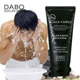  Sữa rửa mặt cho nam DABO Black Force Foam Cleanser 120ml giúp sáng da & kiểm soát nhờn 