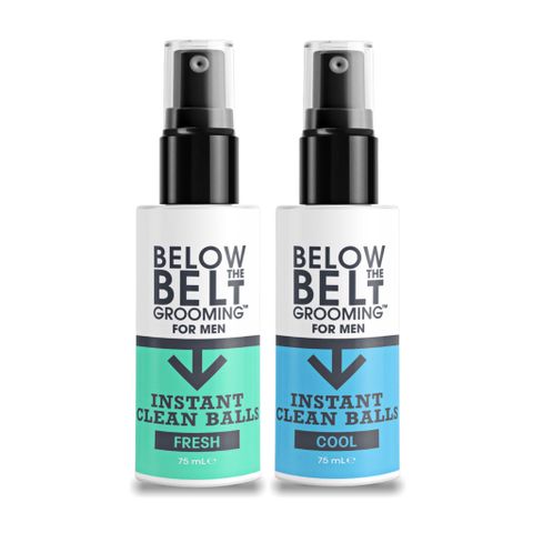  Dung dịch vệ sinh khô cho nam dạng xịt Below The Belt Grooming Instant Clean Balls 75ml – Loại bỏ mồ hôi, bụi bẩn và mùi hôi 
