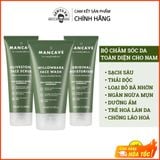  Bộ sữa rửa mặt, tẩy tế bào chết và kem dưỡng ẩm da cho nam ManCave Original SkinCare Set - Sạch sâu, ngừa mụn, giảm bã nhờn cho nam. 