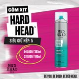  Gôm xịt tóc siêu cứng, giữ kiểu lâu bền Tigi Bed Head’s Hard Head 385ml 